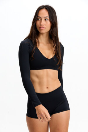 Low Rise Active Shorts - Black